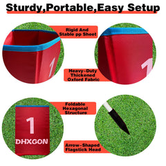 DHXGON Backyard Golf Game carry bag keeps components organized.