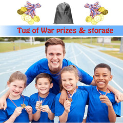 DHXGON tug rope with 10 gold medals for rewards.