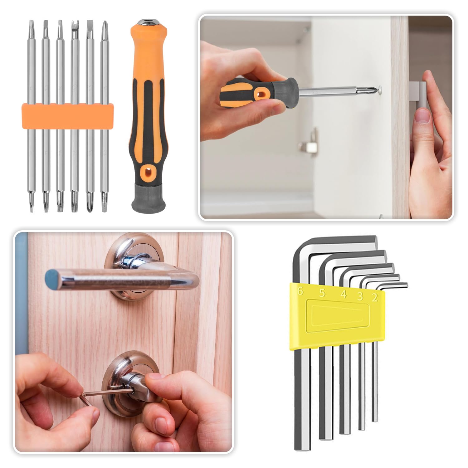DHYLRICHER mini operation tool kit bulk, bit set for quick assemblies