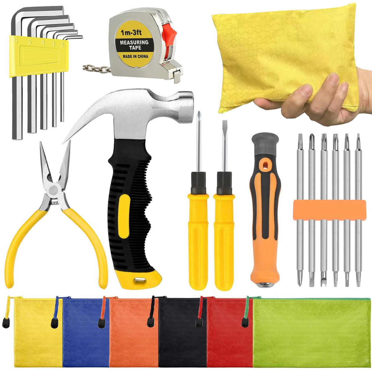 DHYLRICHER mini operation tool kit bulk, drawer storage for quick home repairs