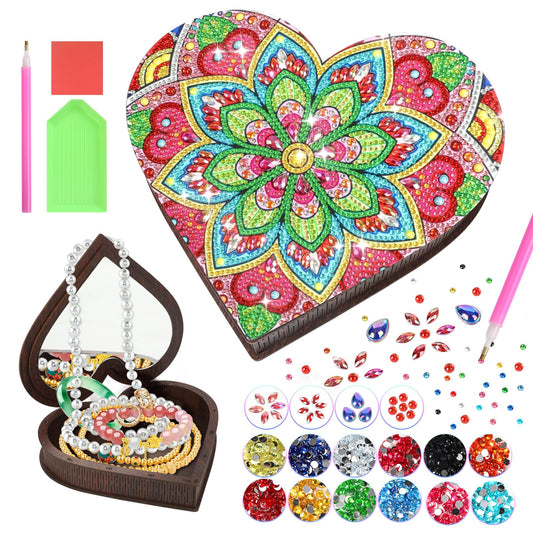 Diakud diamond art kit for girls—sparkling crafts session for kids.