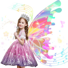 Diakud light up butterfly wings side view for imaginative dress-up
