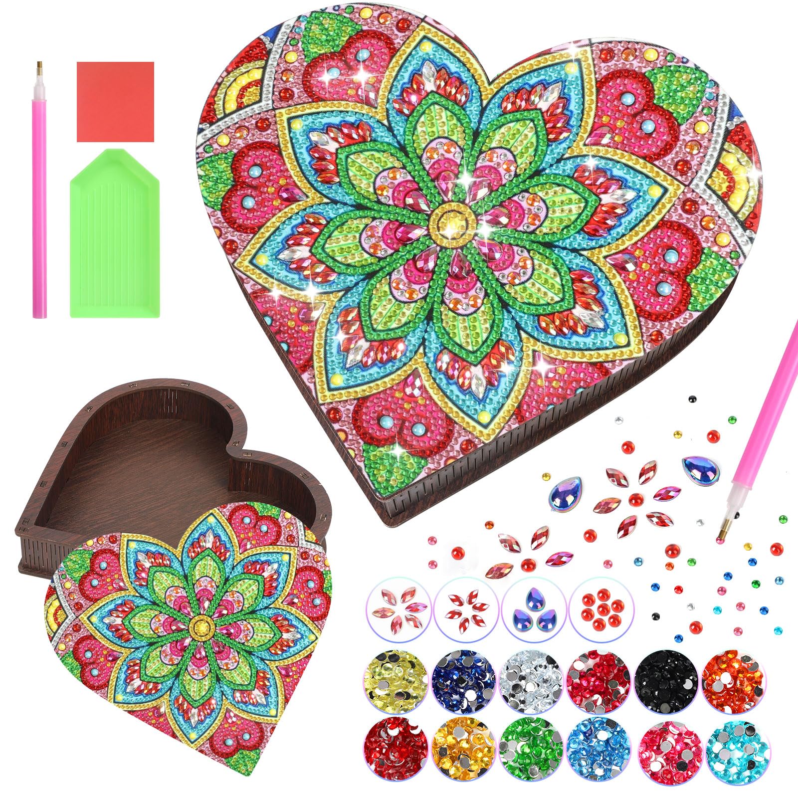 Diakud kids' craft project—portable and travel-friendly diamond art.