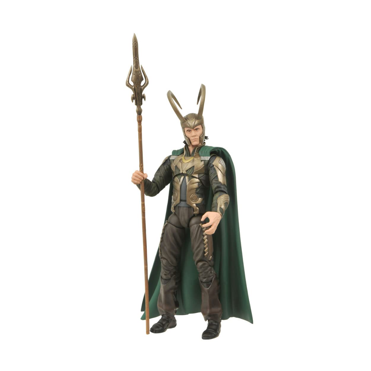 Diamond Select Loki likeness supports immersive Marvel display.