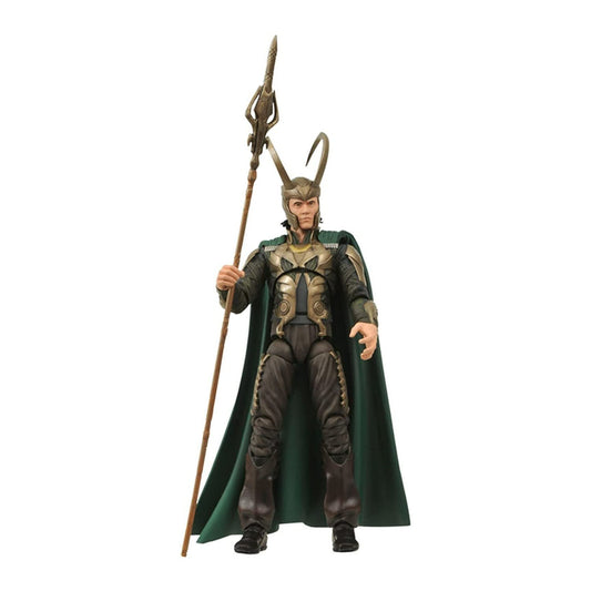 Diamond Select Loki movie version figure, front pose, ideal for display collections.