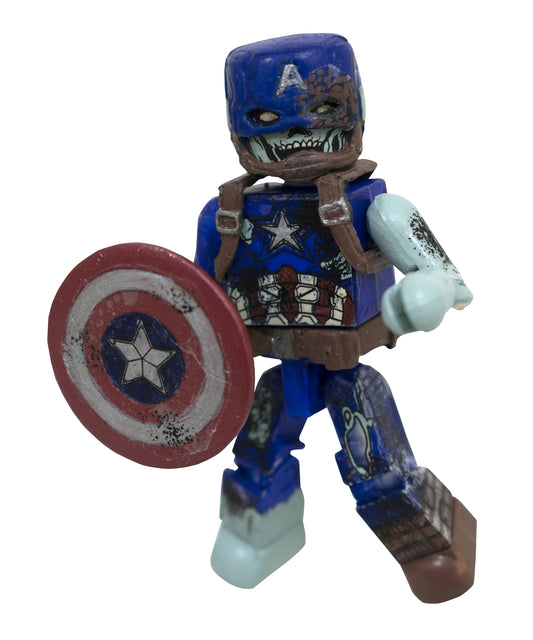 Diamond Select Toys Marvel What If Zombie Minimates PX Boxed Set side view highlighting hex packaging