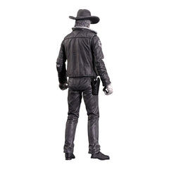 Diamond Select Toys black-and-white Walking Dead variant figure on display