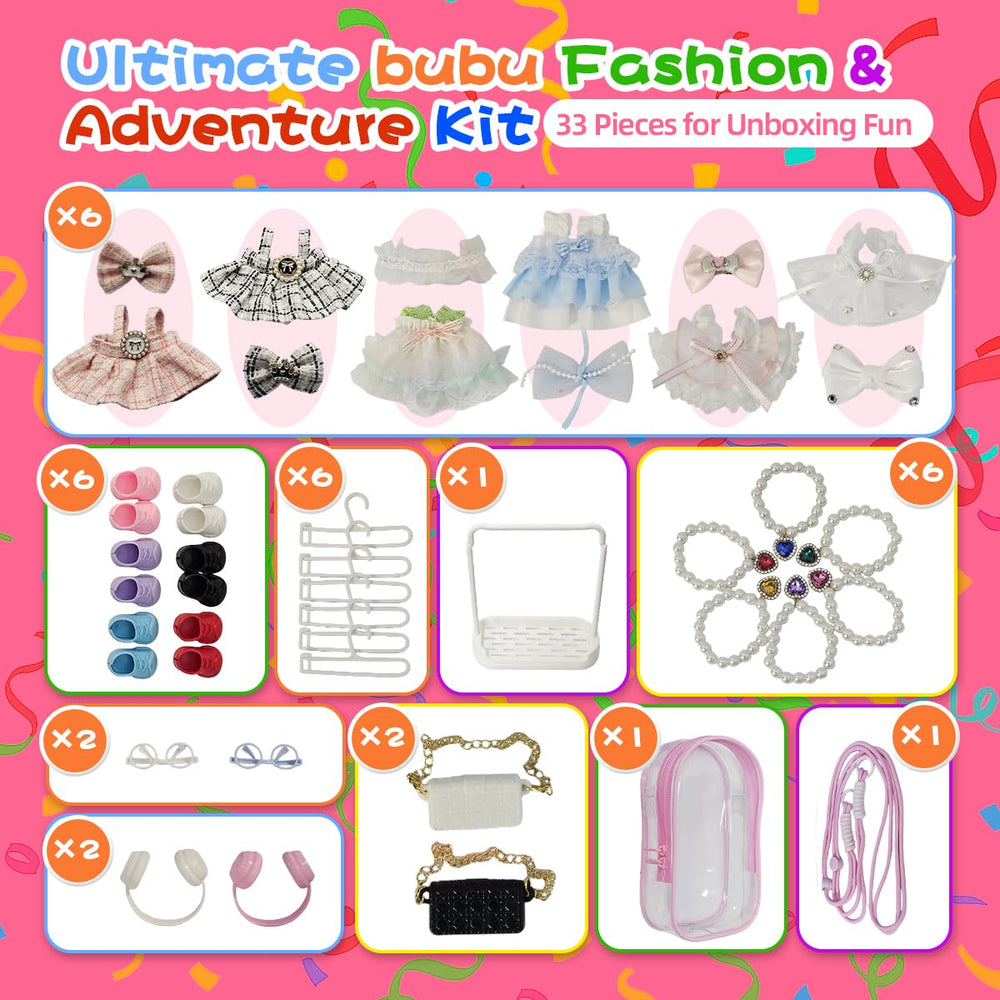 Diaomao Labubu glasses add stylish detail for mini dolls.