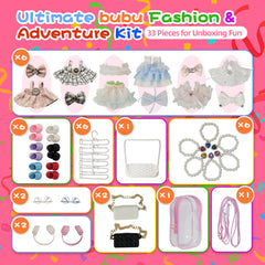 Diaomao Labubu glasses add stylish detail for mini dolls.