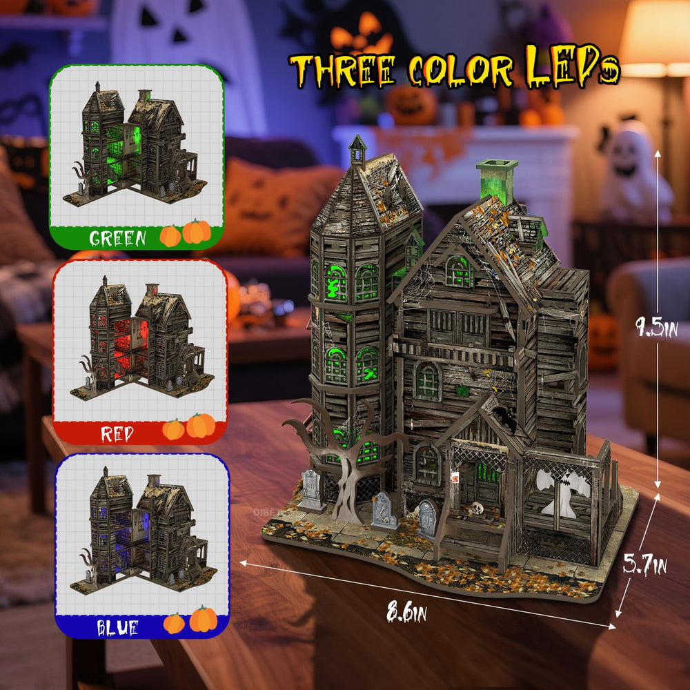 Dibetoy haunted house dust cover and tweezers included for clean setup