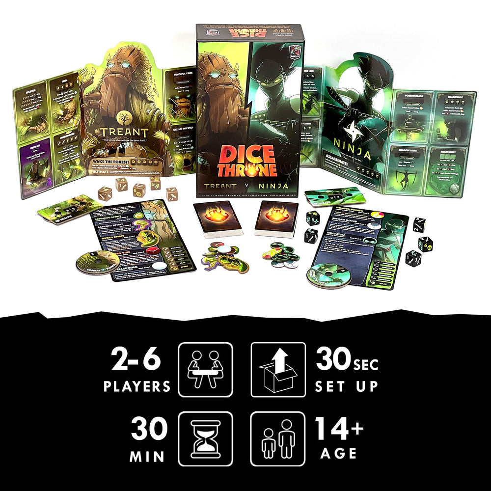 Dice Throne fast-paced combat action with instant decisions and quick rounds