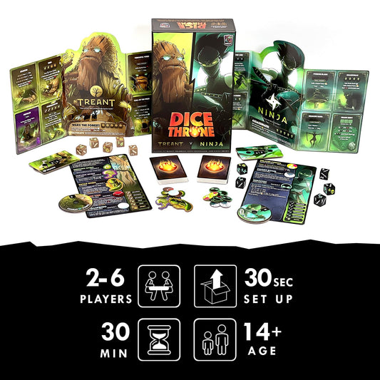 Dice Throne fast-paced combat action with instant decisions and quick rounds