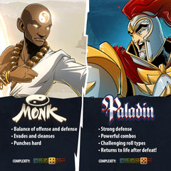 Dice Throne full-color rulebooks explain fast pacing and tactical options.