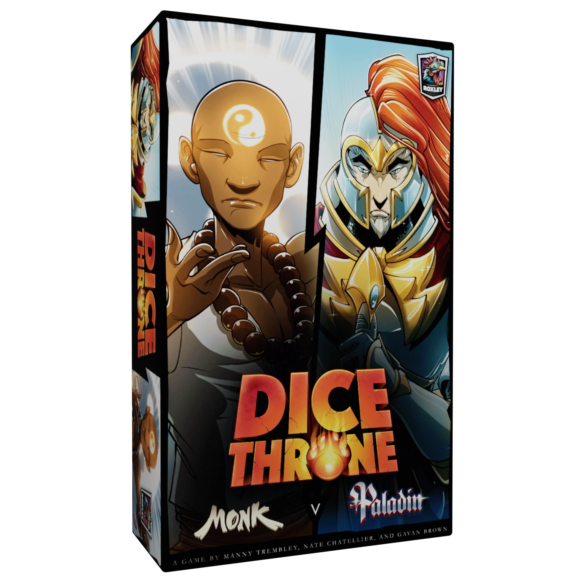 Dice Throne Monk vs Paladin duel setup for fast, tactical play.
