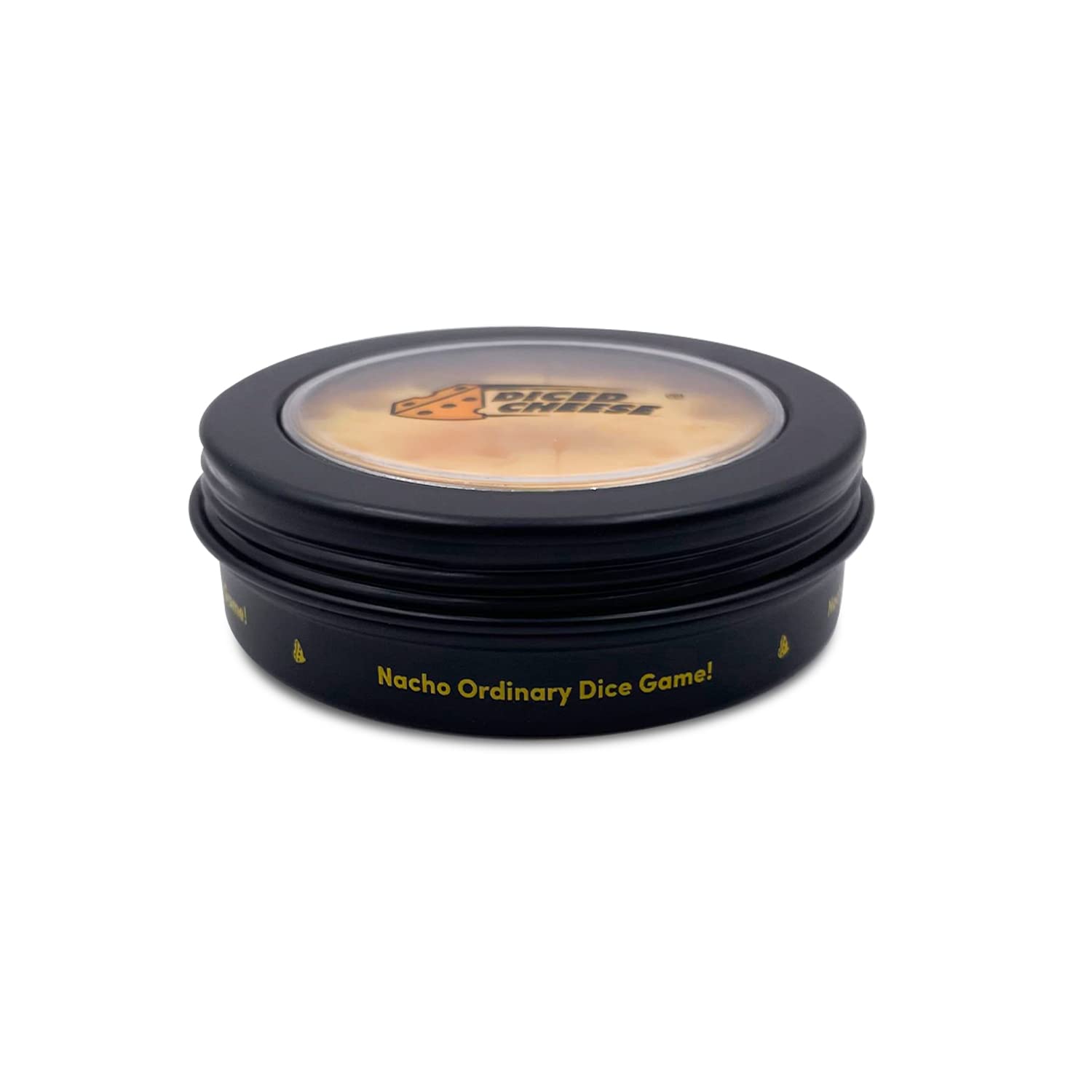 Diced Cheese dice close-up showing colorful pieces for quick, shared play.