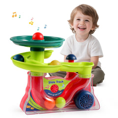 Didklom Busy Ball Popper base with five balls for popping action to boost coordination.