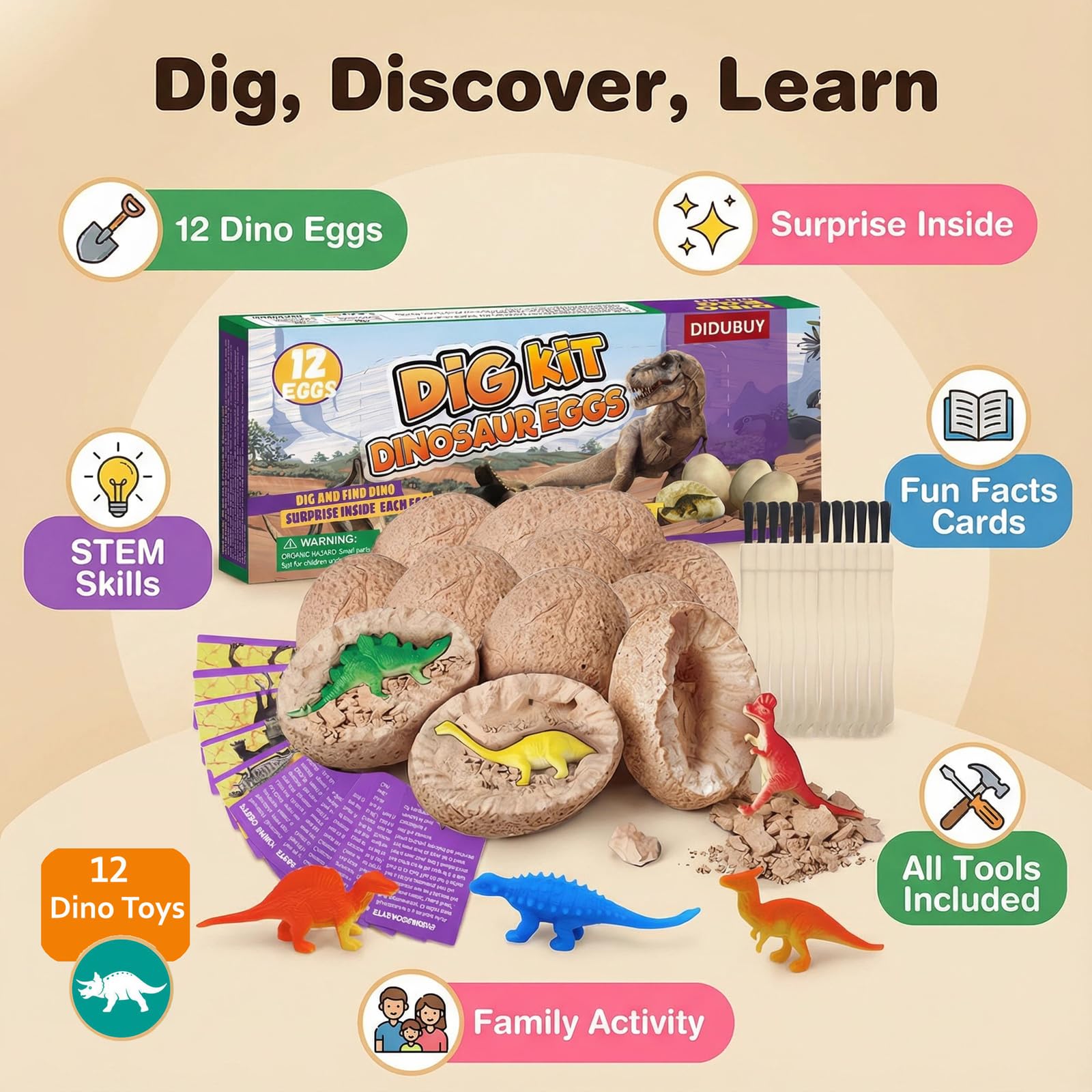 DIDUBUY group activity ideal for Easter hunts, classrooms, and party favors.