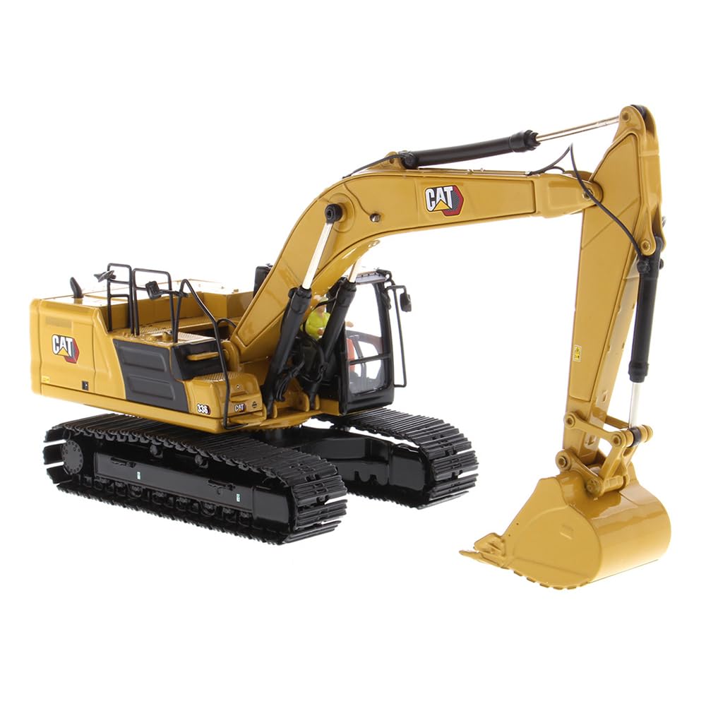 Diecast Masters Caterpillar 336 Next Gen excavator cab detail for realism and display