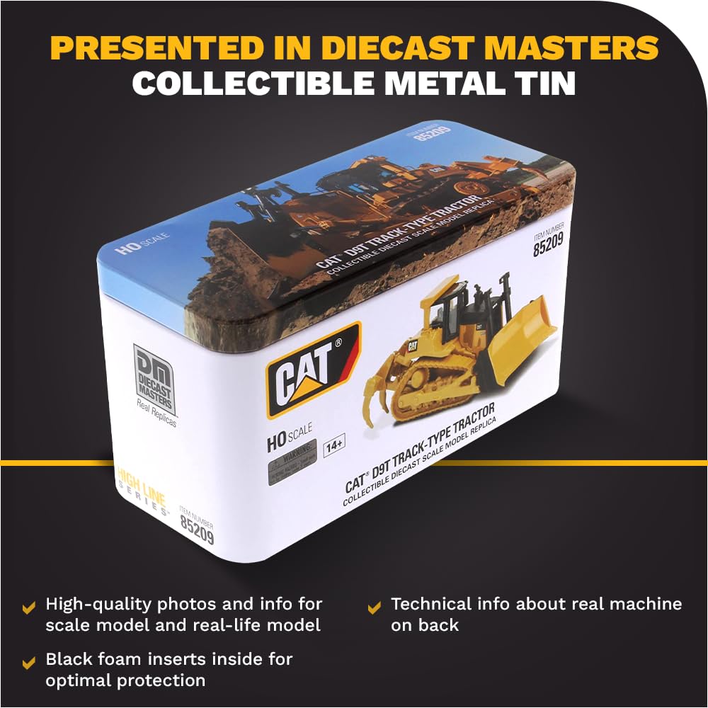 Diecast Masters Caterpillar D9T collectible metal box for safe display