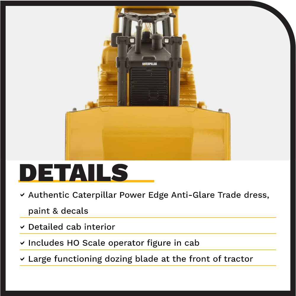 Diecast Masters Caterpillar D9T metal body with precise finish