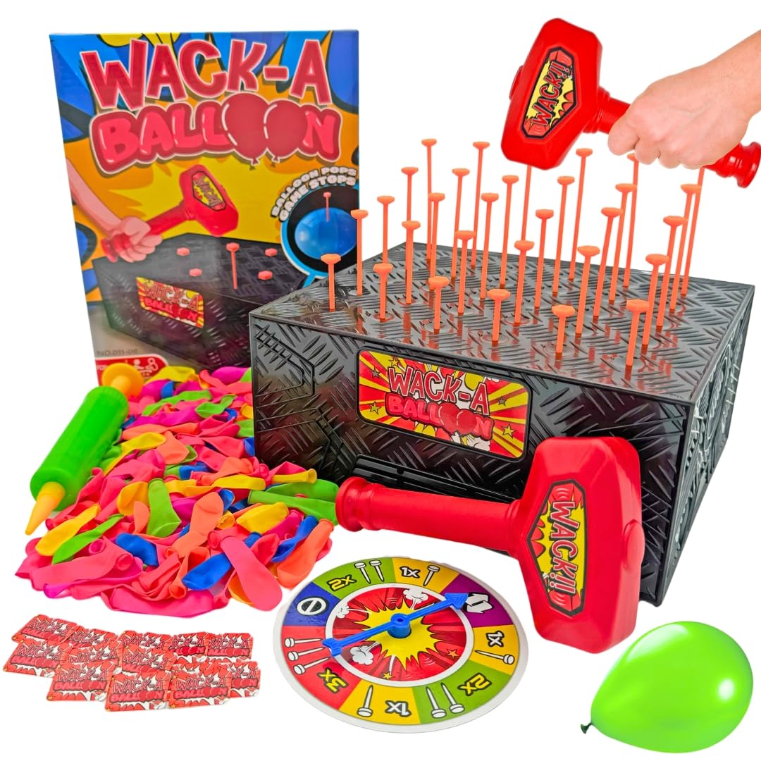 DiFFY TOYS AND GAMES Wack A Balloon in play with balloons for family fun and quick rounds