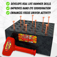 DiFFY TOYS AND GAMES Wack A Balloon sturdy storage box keeps components organized for play