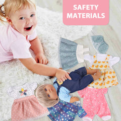 Digabi 9-piece doll wardrobe packaging ideal for gifting