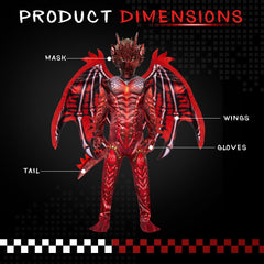 Digi Dragon Costume ideal for Halloween parties and holiday events.