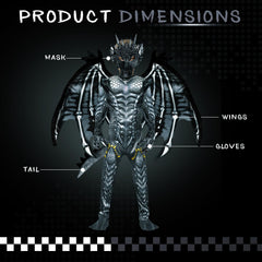 digi dragon costume kids long tail adds dramatic flair