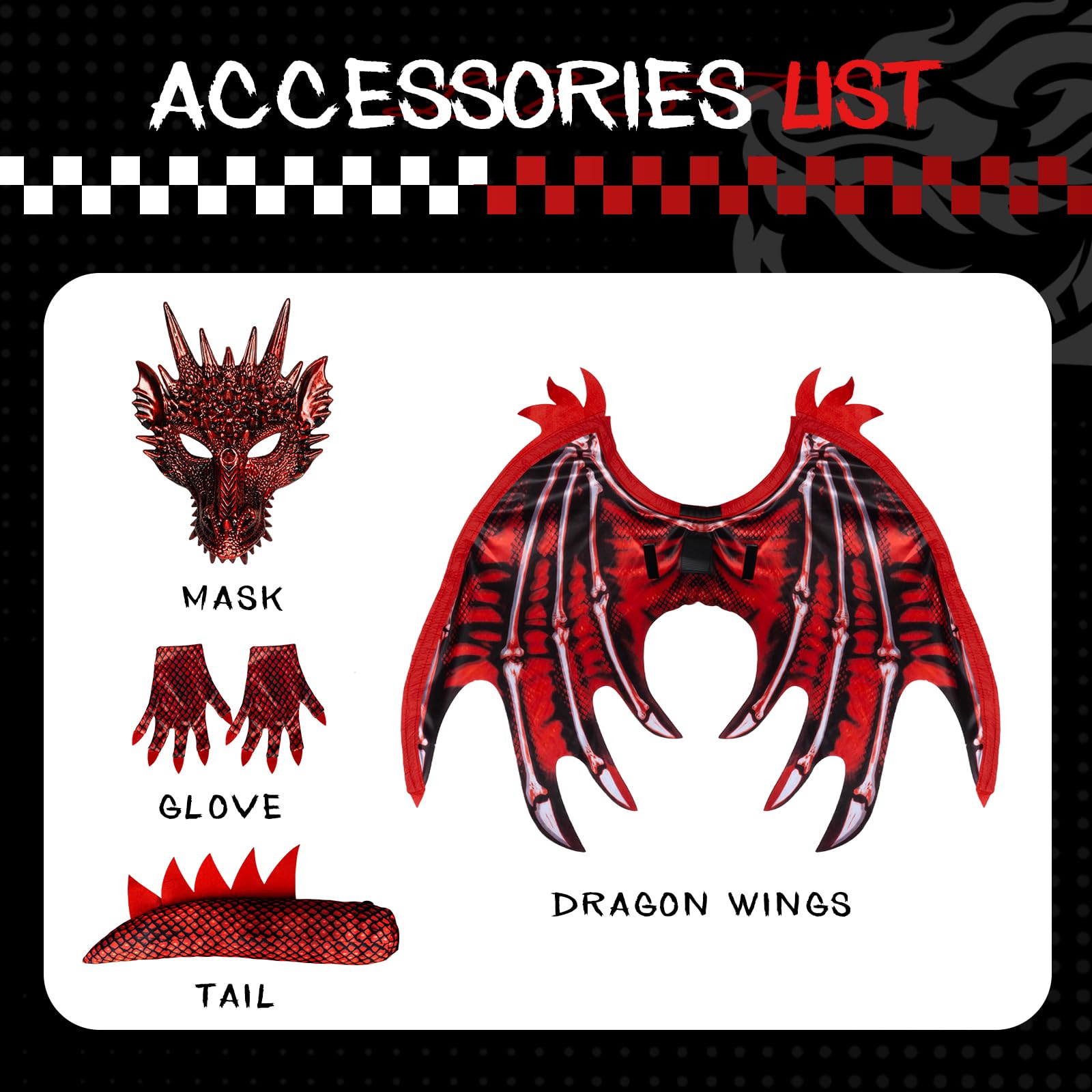 Digi dragon costume soft plush fabric keeps skin comfortable.