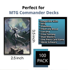 Digital Sorcery Studio Angel Horror Sleeves clear front reveals foils while maintaining backing
