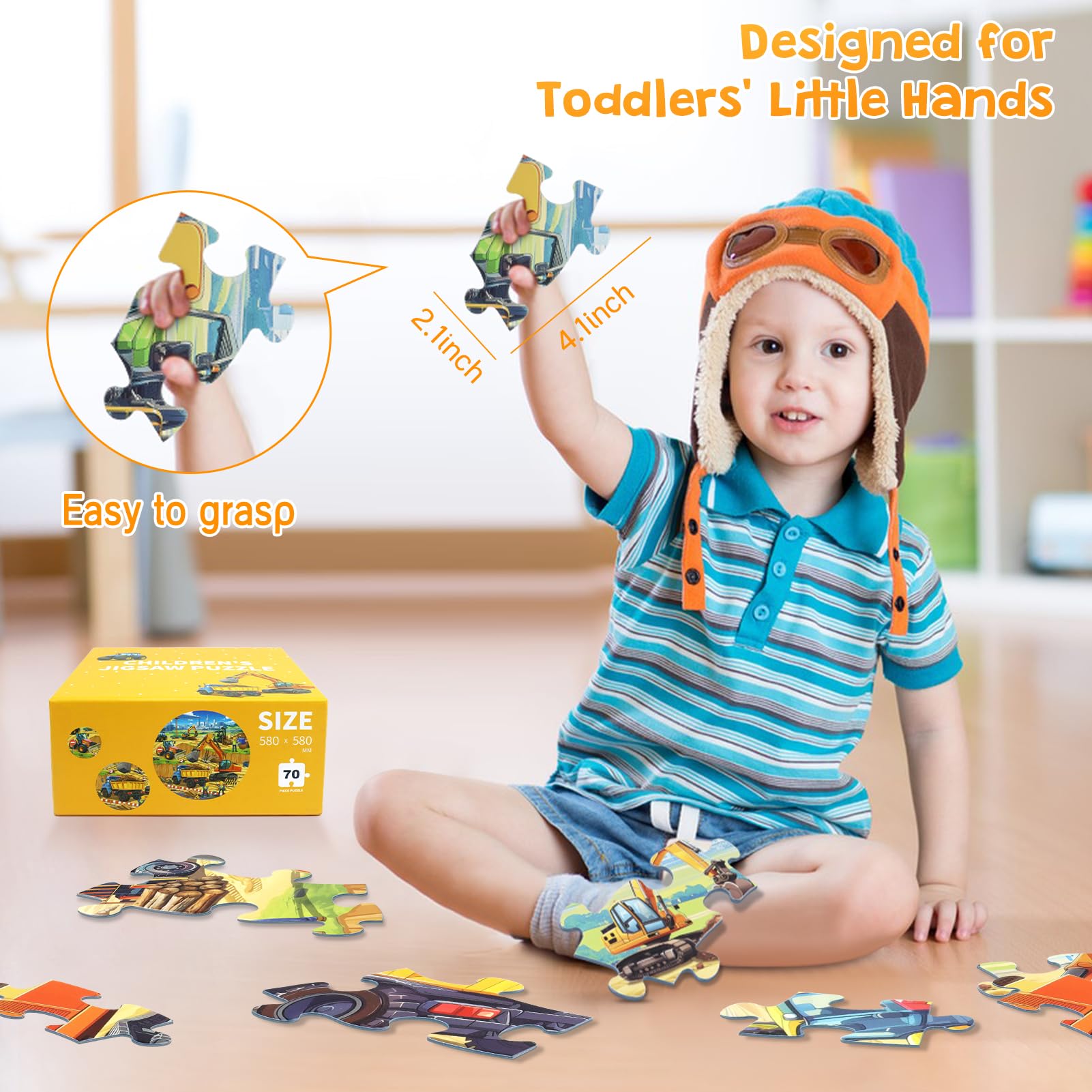 DIGOBAY 1:1 HD poster included to guide puzzle assembly and learning