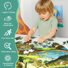 DIGOBAY learning puzzle supports cognitive skills and hand-eye coordination development.
