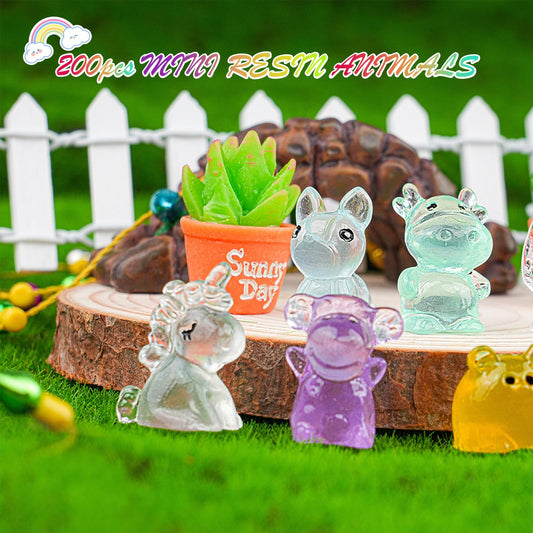 Diinokiy luminous mini resin dog figure adds playful charm to terrariums and dioramas.