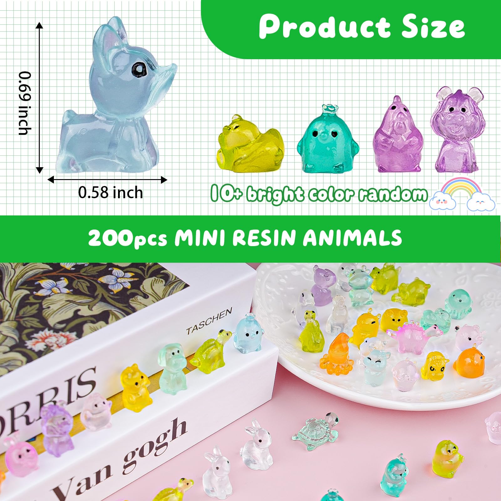 Diinokiy luminous mini resin turtle figure creates coastal or rainforest micro-landscapes.