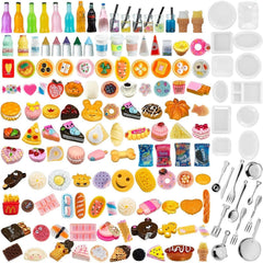 Diinokiy miniature bread and cake collection for dollhouse dining scenes enhances pretend tea time.