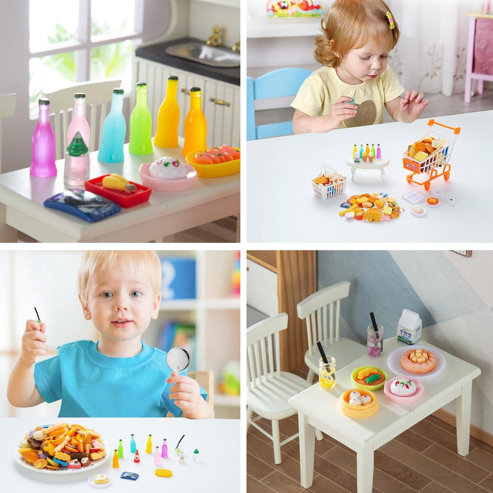 Diinokiy dollhouse dining setup to spark imaginative storytelling.