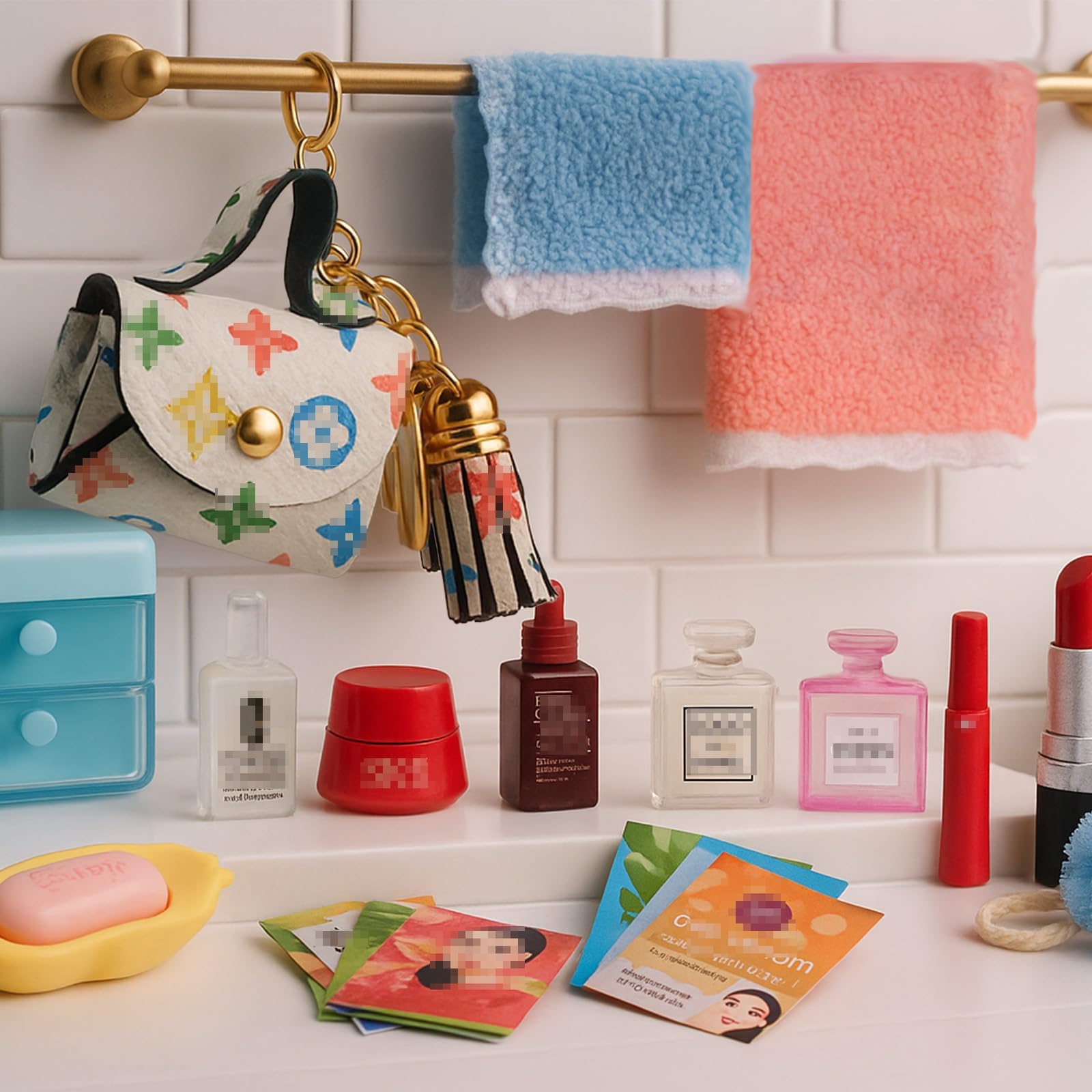 Diinokiy storage containers mini set keeps tiny pieces organized.