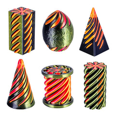 Dikale spiral cone six-pack front view for desk stress relief.