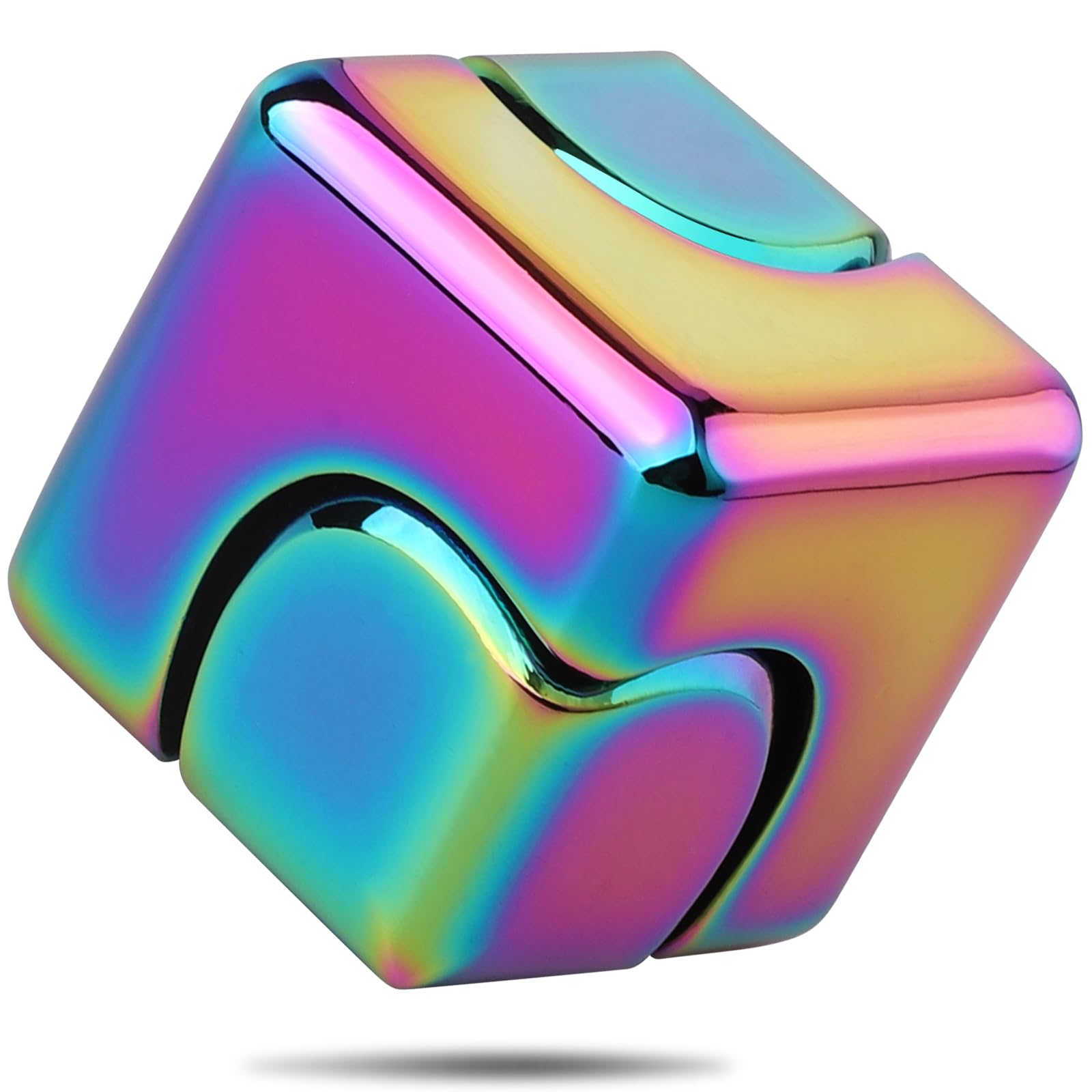 Dilabnba Infinity Cube fidget with metal finish for focused play and stress relief.