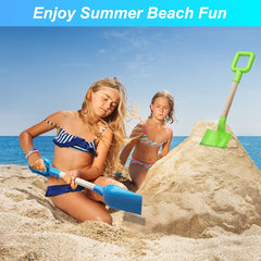 Dilabnba net bag keeps tools organized for easy beach cleanup.