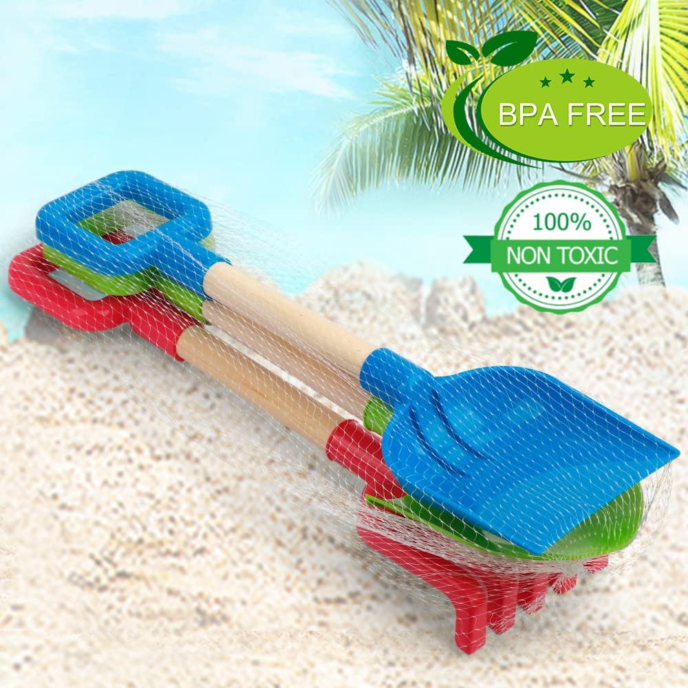 Dilabnba sand toys set in bright colors for family outdoor play.