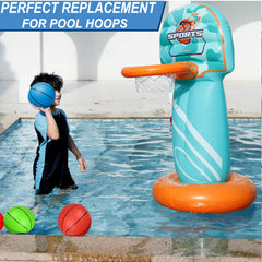 Dilabnba soft rubber 6-inch basketball provides authentic feel with safe play.