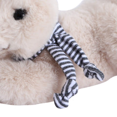 DILLY DUDU beige bunny plush that is machine washable for easy care