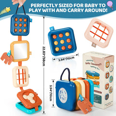 Dilovely Busy Board Morandi color palette enhances visual focus during play.