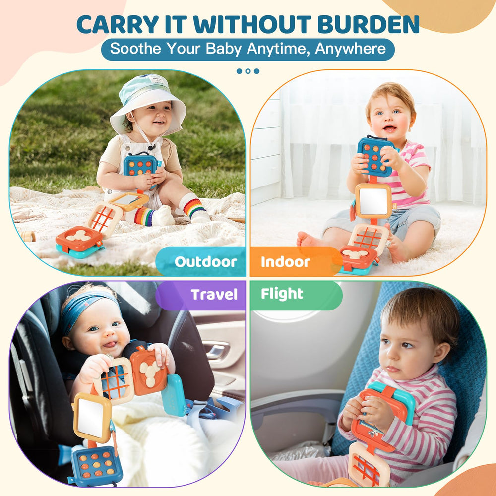 Dilovely Busy Board portable foldable design fits small spaces and travel bags.