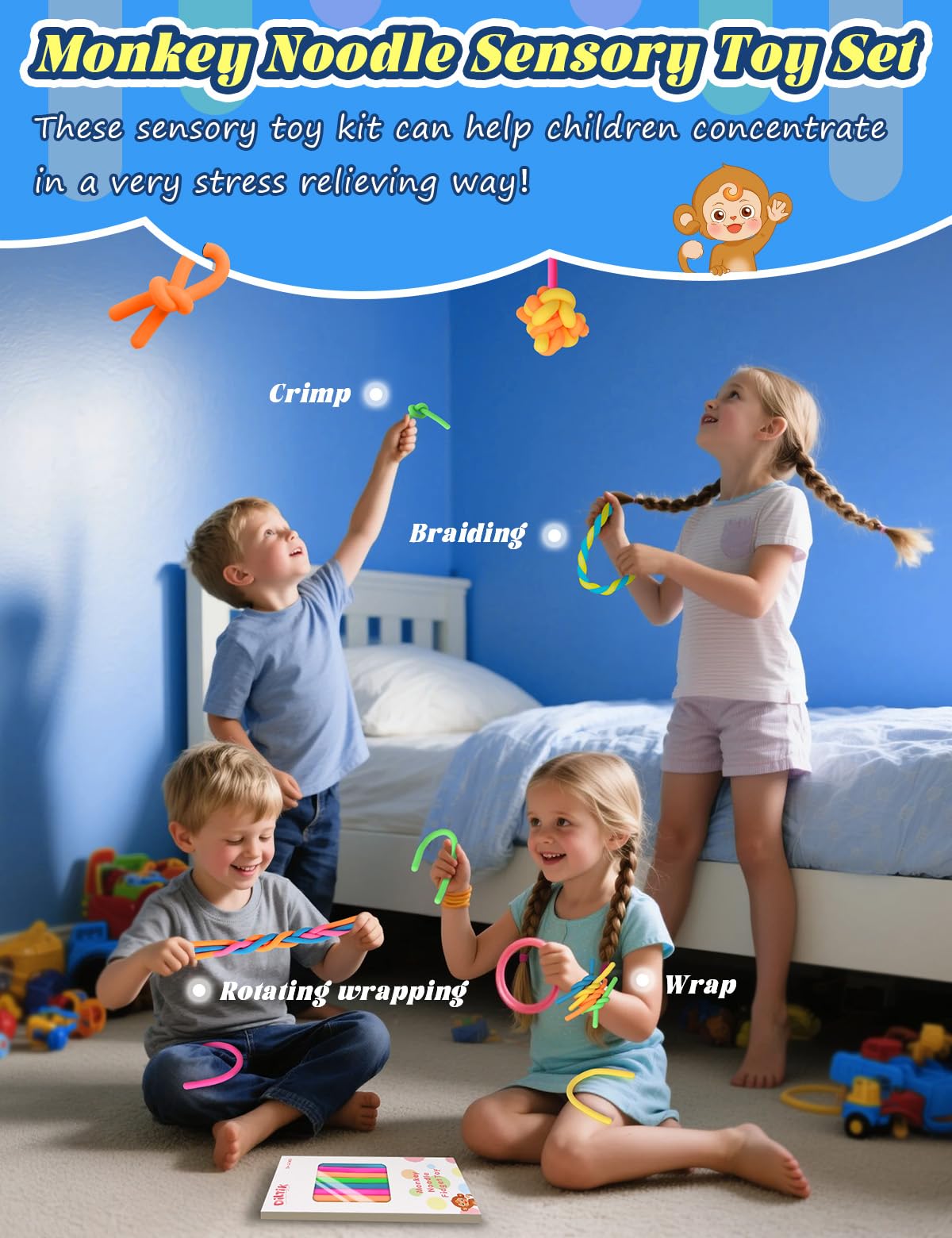 Diltik 3+ age-friendly fidget set supports safe, engaging exploration