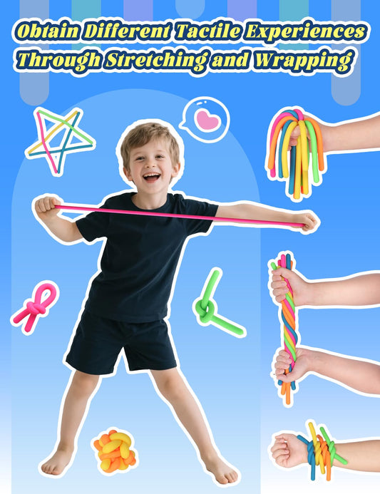 Diltik monkey noodle fidget for tactile stimulation during quiet time