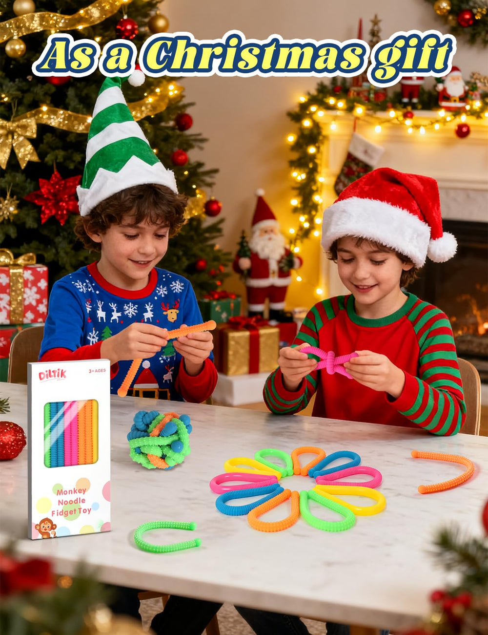 Diltik stretchy fidget strings ideal for classroom focus and therapy sessions