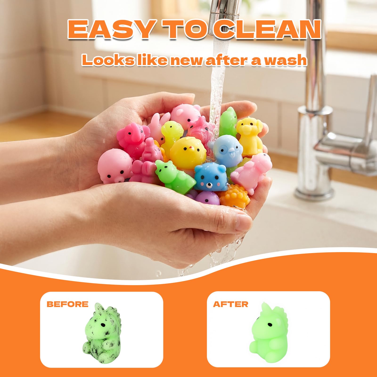 DIMATIMA mochi squishy animals for kids and adults to squeeze.